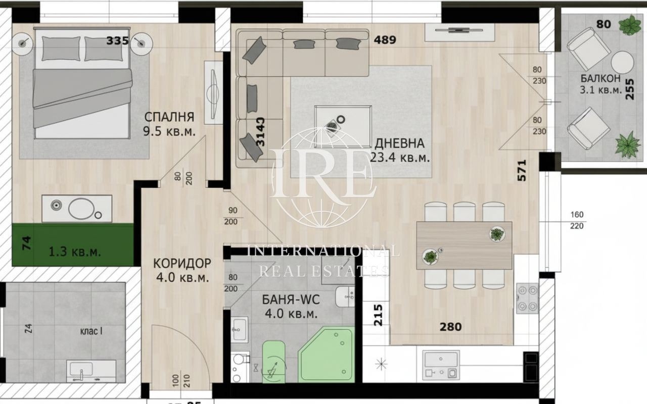 Продава 2-СТАЕН, гр. Варна, Кайсиева градина, снимка 2 - Апартаменти - 52803621
