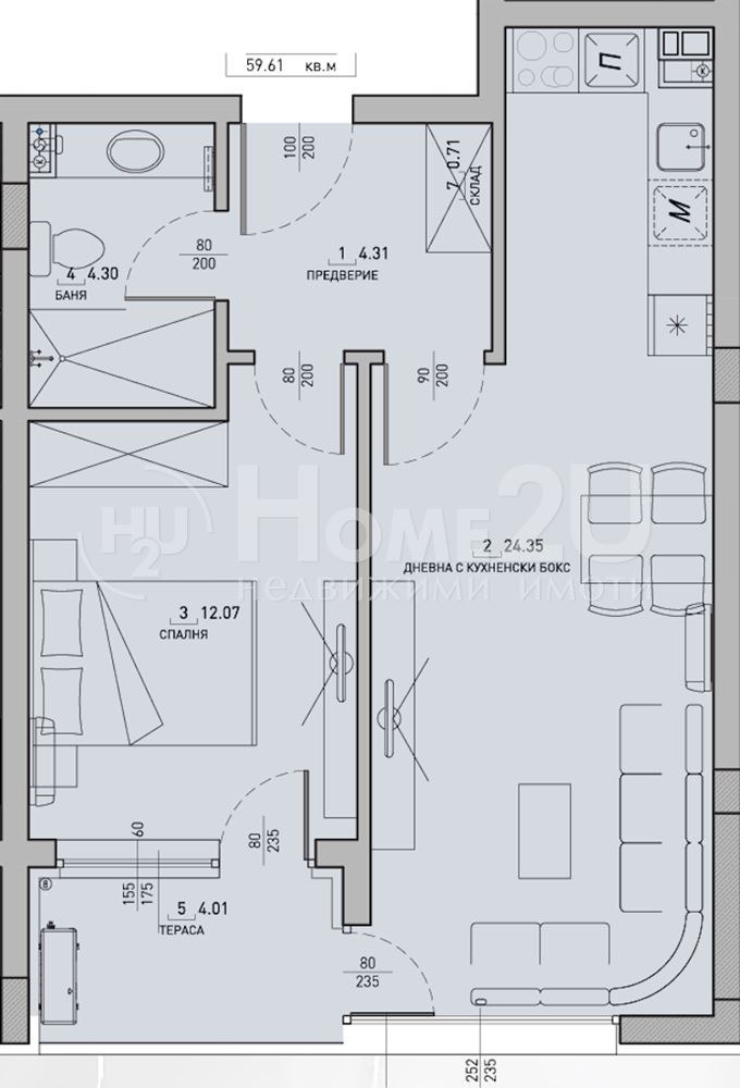 Продава 2-СТАЕН, гр. София, Малинова долина, снимка 3 - Aпартаменти - 46775967