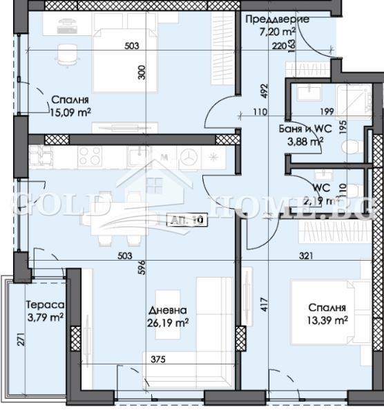 En venta  2 dormitorios Plovdiv , Trakiya , 108 metros cuadrados | 18356922 - imagen [8]