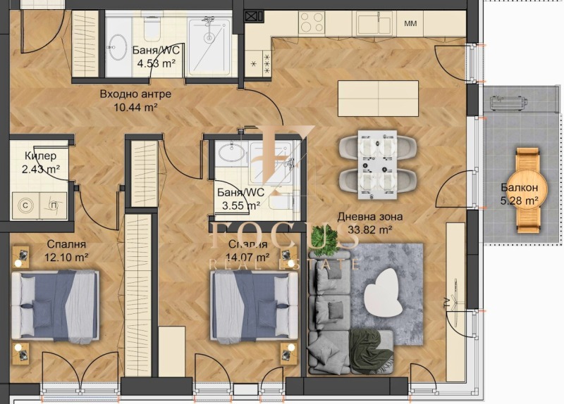 Продава 3-СТАЕН, гр. Пловдив, Остромила, снимка 3 - Апартаменти - 52839038