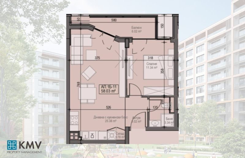 Eladó  1 hálószoba Sofia , Krasno selo , 69 négyzetméter | 28165077 - kép [3]