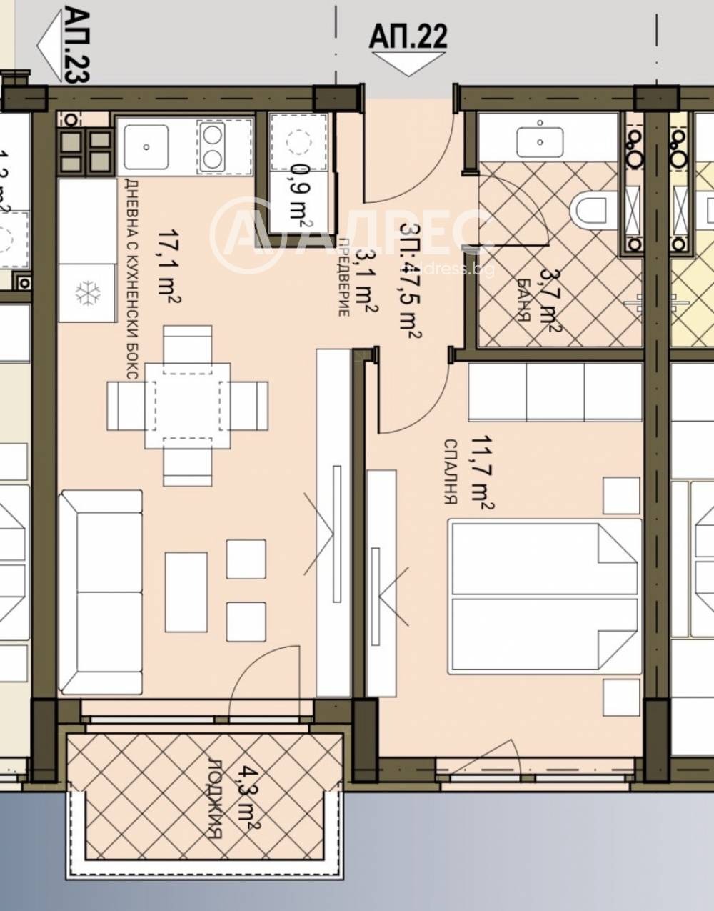 Продава 2-СТАЕН, гр. София, Овча купел 2, снимка 2 - Апартаменти - 54667574