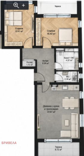 Продава 3-СТАЕН, гр. София, Модерно предградие, снимка 4 - Апартаменти - 56016738