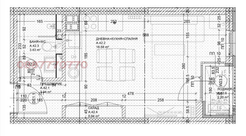 Продава 1-СТАЕН, гр. София, Малинова долина, снимка 8 - Апартаменти - 53257560