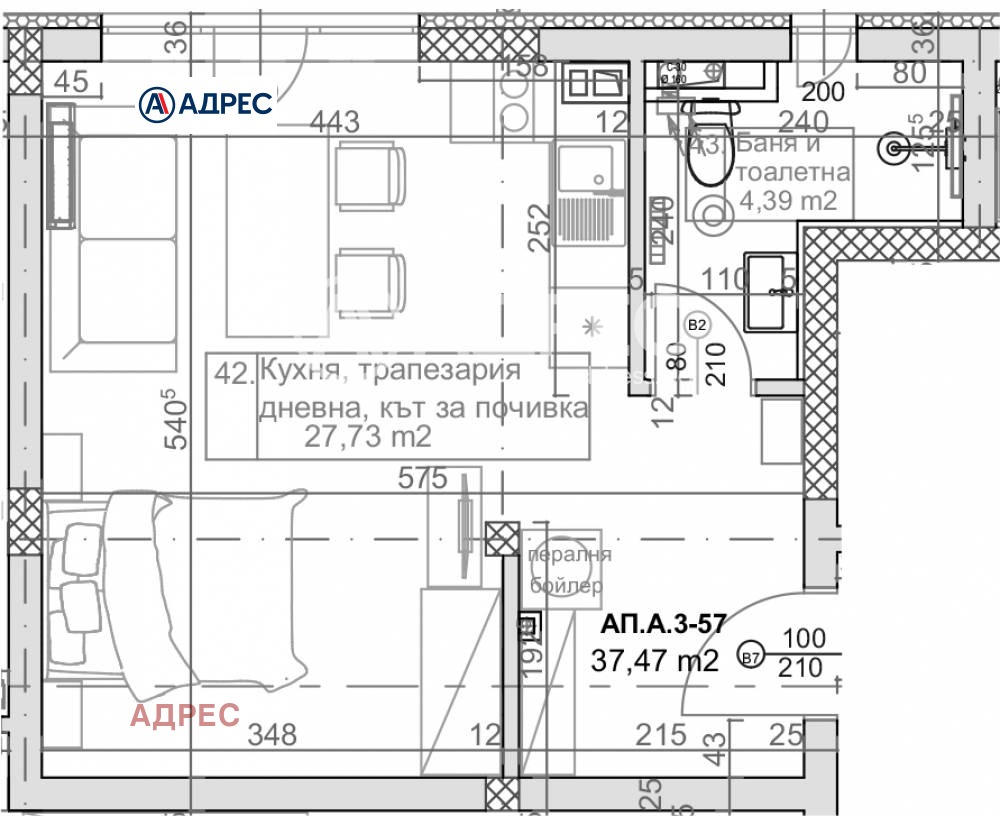 Продава 1-СТАЕН, гр. Варна, к.к. Слънчев ден, снимка 2 - Апартаменти - 54820440