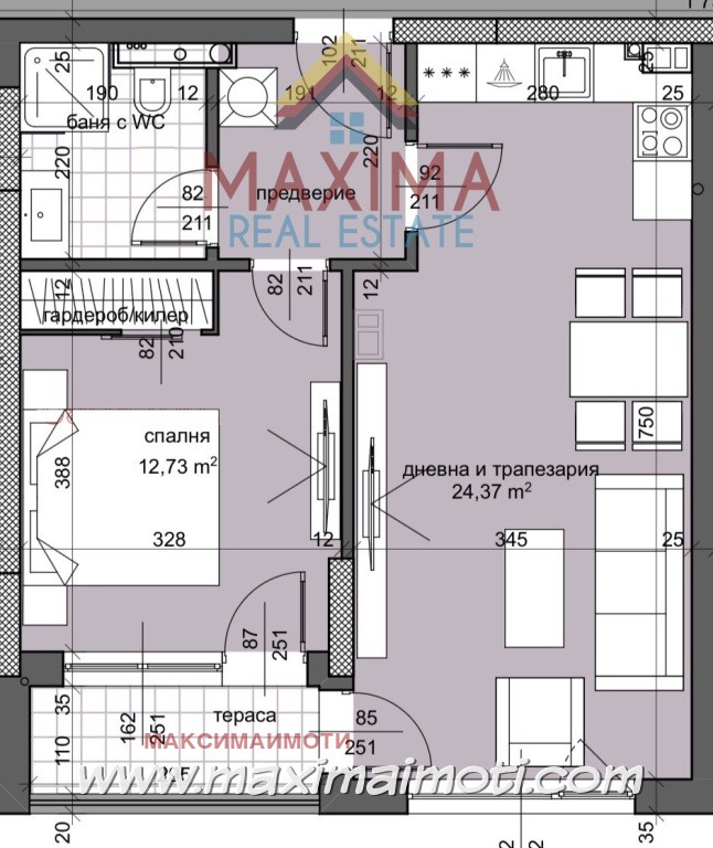 Zu verkaufen  1 Schlafzimmer Plowdiw , Trakija , 67 qm | 36234166 - Bild [3]