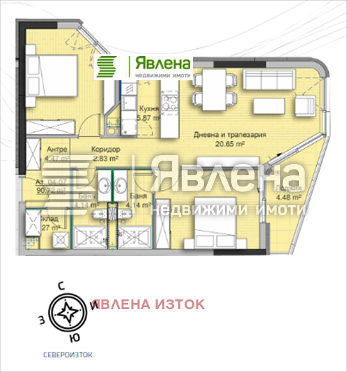 На продаж  2 спальні София , Кръстова вада , 111 кв.м | 83552517