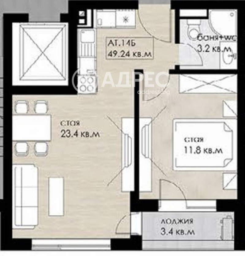 Продава 2-СТАЕН, гр. София, Дружба 2, снимка 4 - Апартаменти - 53314442