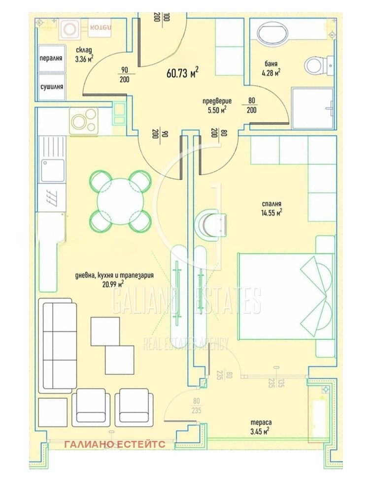 Продава 2-СТАЕН, гр. София, Малинова долина, снимка 3 - Апартаменти - 53949467