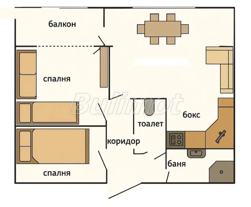 Eladó  1 hálószoba Varna , Vladislav Varnencsik 1 , 49 négyzetméter | 37043329 - kép [10]