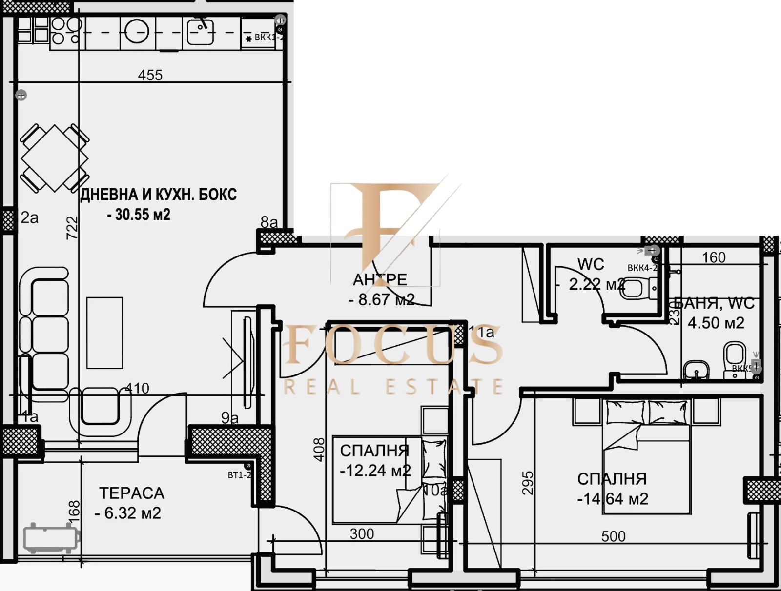 Продава 3-СТАЕН, гр. Пловдив, Кючук Париж, снимка 2 - Апартаменти - 54629224