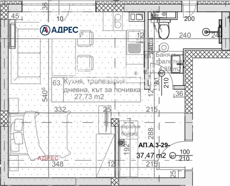 Продава  1-стаен град Варна , к.к. Слънчев ден , 49 кв.м | 65537224 - изображение [2]