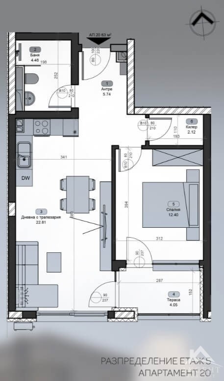 Продава 2-СТАЕН, гр. Перник, Изток, снимка 8 - Апартаменти - 53823125