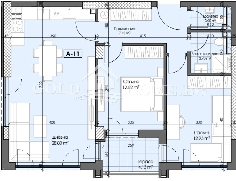 For Sale  2 bedroom Plovdiv , Gagarin , 85 sq.m | 15860389 - image [10]