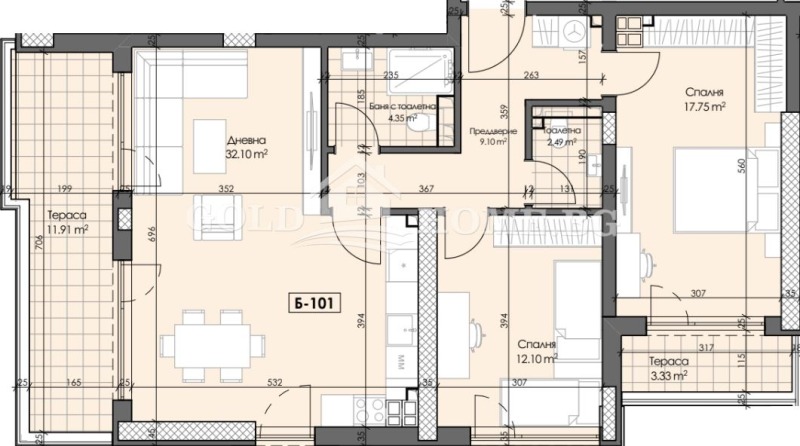 For Sale  2 bedroom Plovdiv , Gagarin , 85 sq.m | 15860389 - image [11]