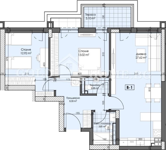 For Sale  2 bedroom Plovdiv , Gagarin , 85 sq.m | 15860389 - image [3]