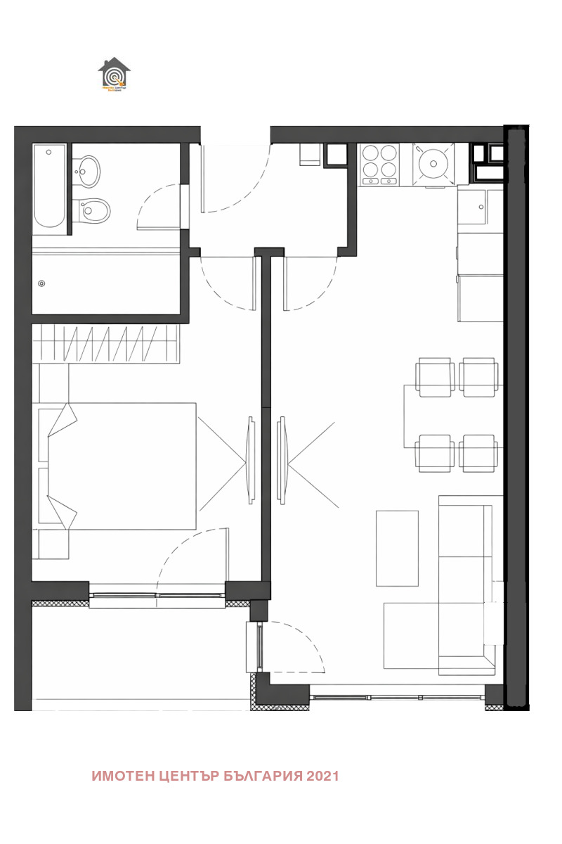Продава 2-СТАЕН в град София, Манастирски ливади - 62 кв.м / 160 000 € » 312 932.80 лв., ИМОТЕН ЦЕНТЪР БЪЛГАРИЯ 2021