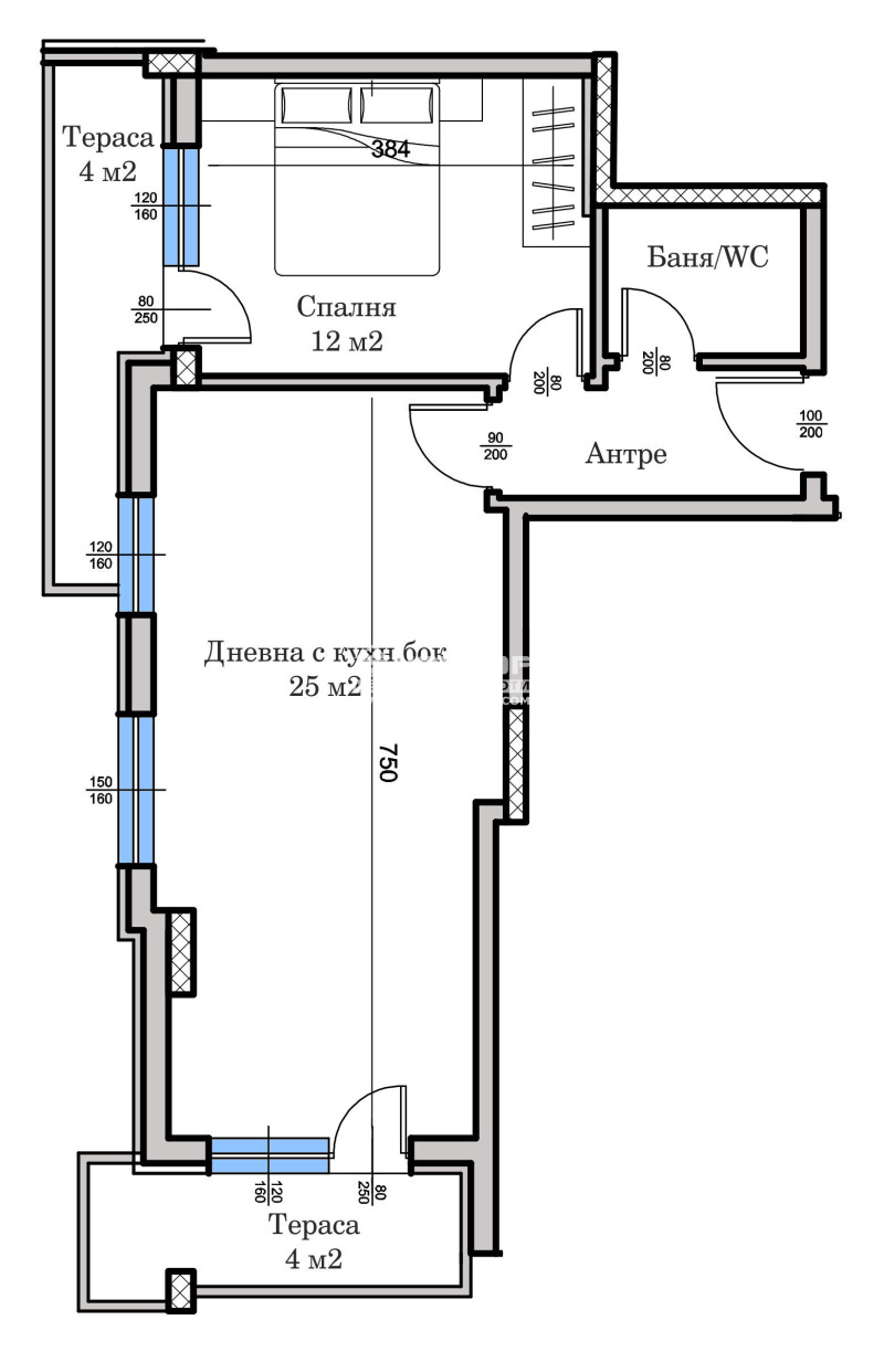 In vendita  1 camera da letto Plovdiv , Tsentar , 72 mq | 92651485 - Immagine [2]