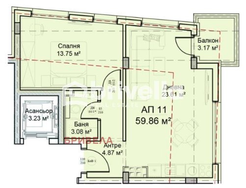Продава 2-СТАЕН, гр. София, Модерно предградие, снимка 4 - Апартаменти - 55555784