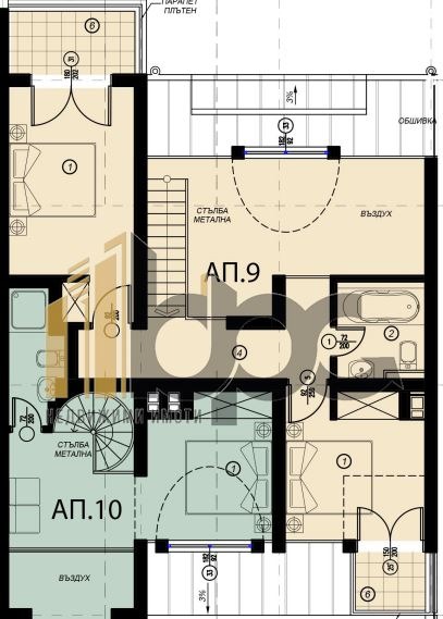 Zu verkaufen  Maisonette Sofia , Manastirski liwadi , 123 qm | 71601495 - Bild [3]