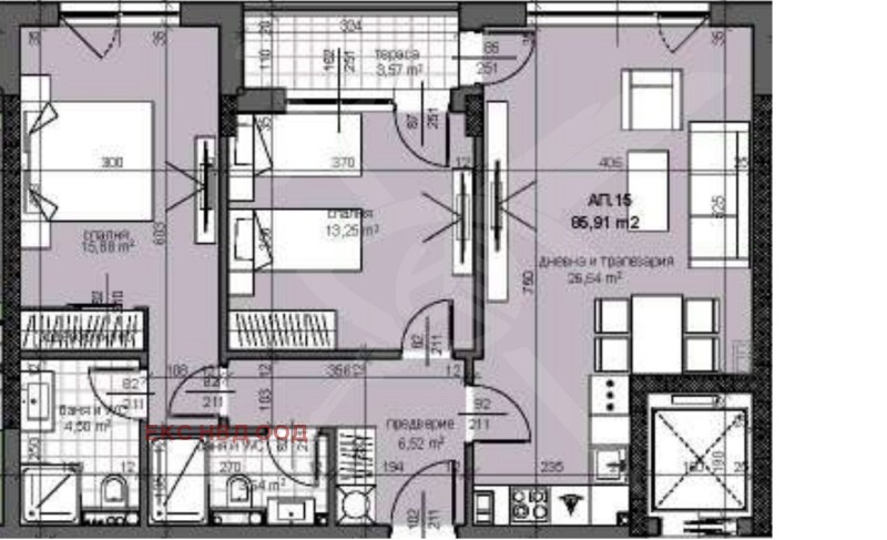 Na prodej  3+ ložnice Plovdiv , Trakija , 97 m2 | 15220719 - obraz [4]