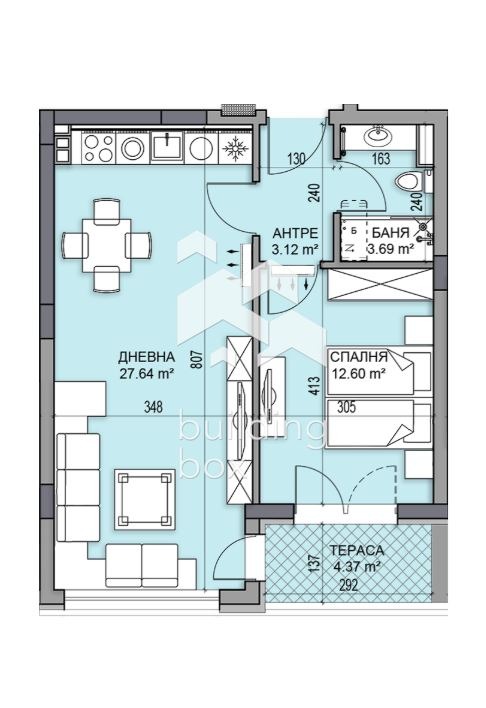 Продава 2-СТАЕН, гр. Пловдив, Гагарин, снимка 2 - Апартаменти - 53073961