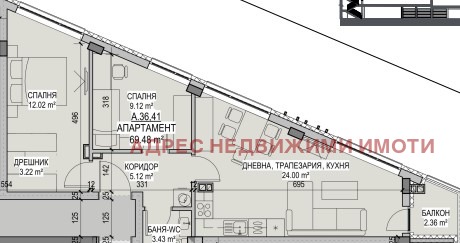 Продава 3-СТАЕН, гр. Стара Загора, Казански, снимка 2 - Aпартаменти - 48618489