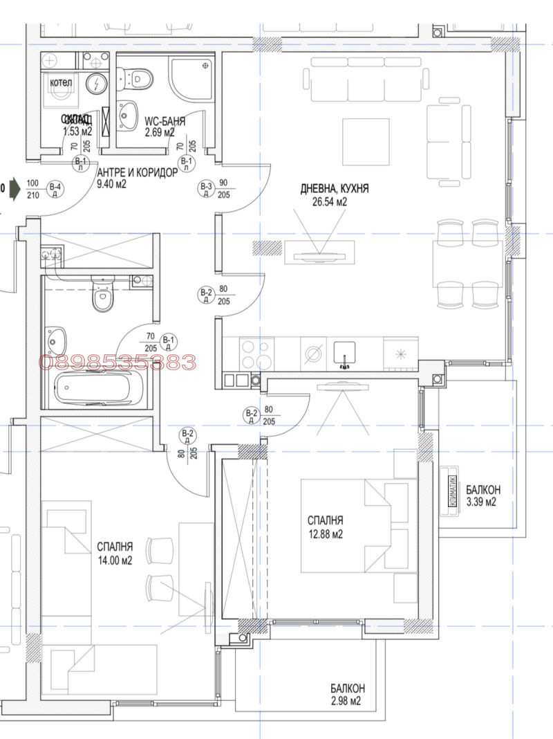 Продава  3-стаен град София , Кръстова вада , 110 кв.м | 59970942 - изображение [13]