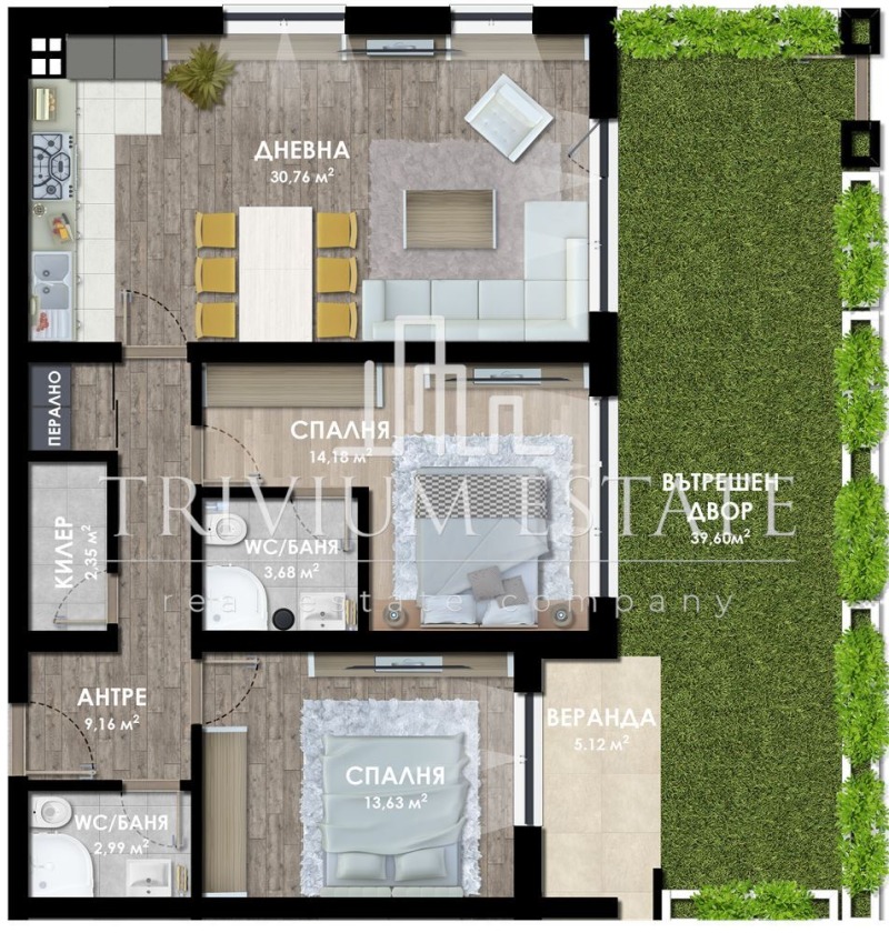 Продава 3-СТАЕН, гр. Пловдив, Западен, снимка 2 - Апартаменти - 52737570