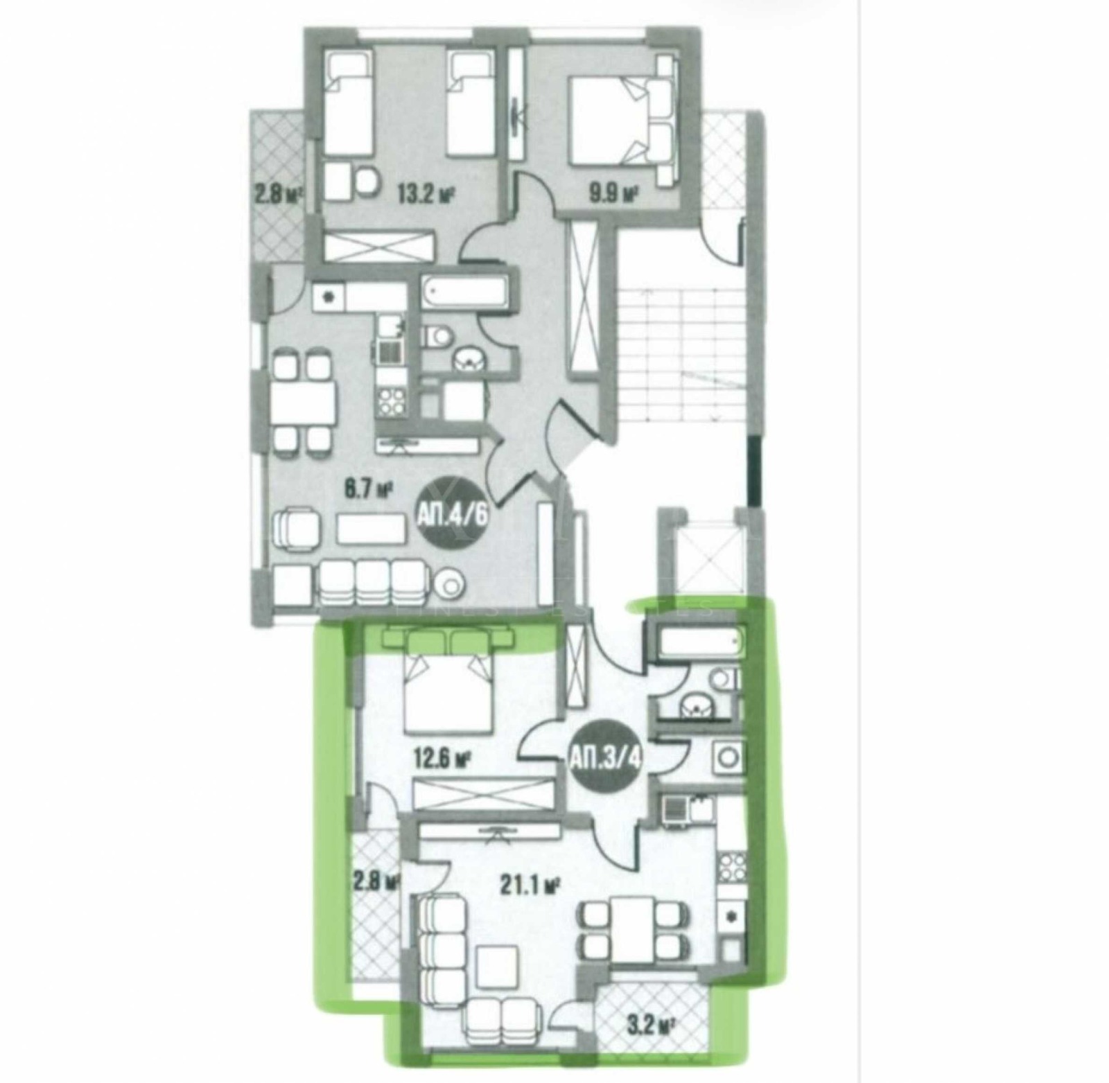 Продава 2-СТАЕН, гр. София, Кръстова вада, снимка 4 - Апартаменти - 54193951