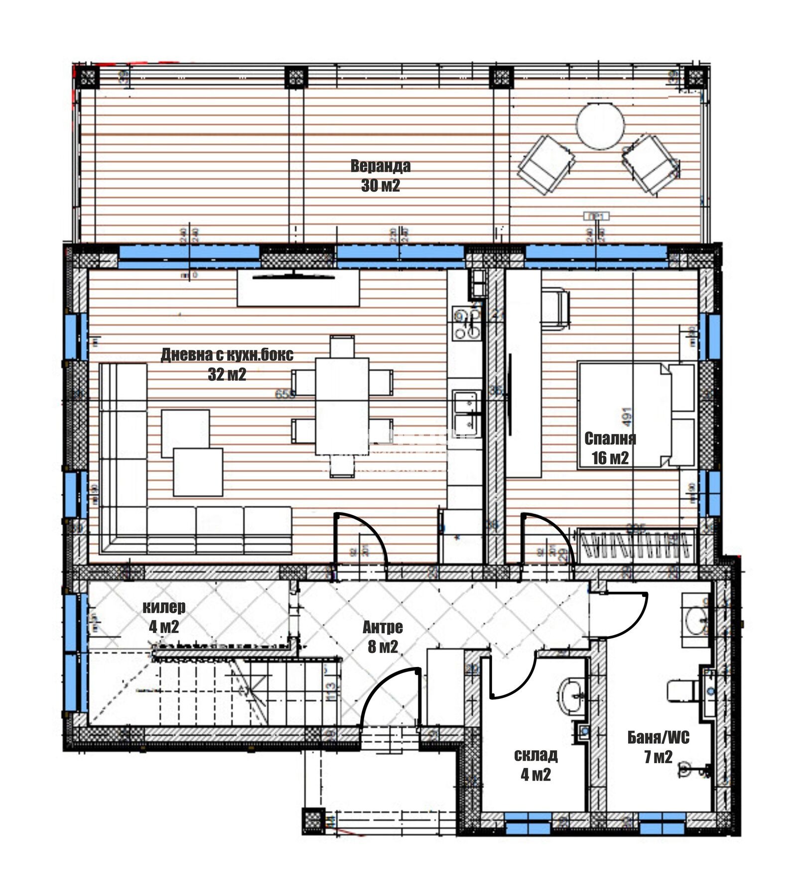 Продава КЪЩА, с. Марково, област Пловдив, снимка 3 - Къщи - 51129984