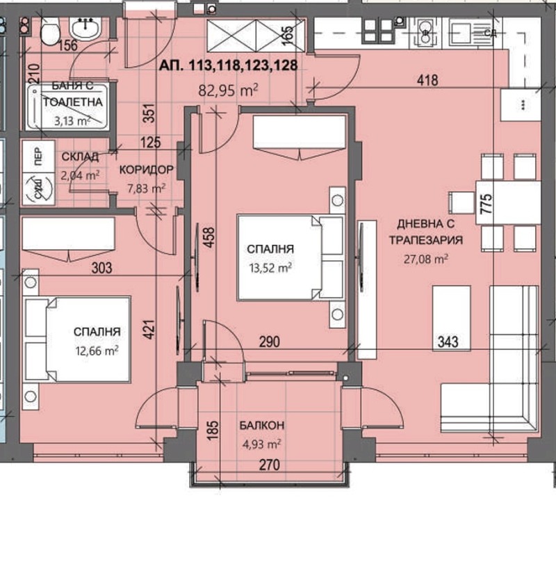 Продава 3-СТАЕН, гр. Стара Загора, Самара 3, снимка 1 - Aпартаменти - 48685452