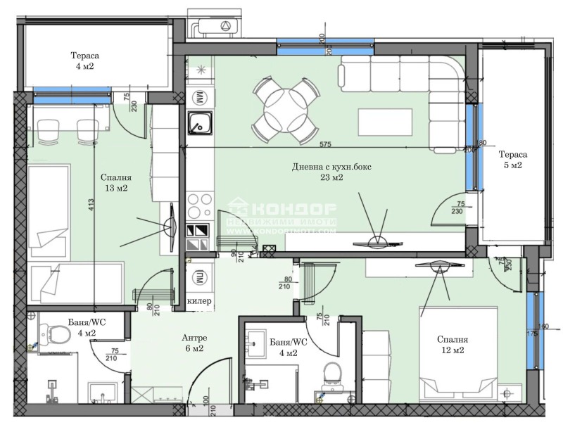 Продава 3-СТАЕН, гр. Пловдив, Кършияка, снимка 6 - Апартаменти - 53085187