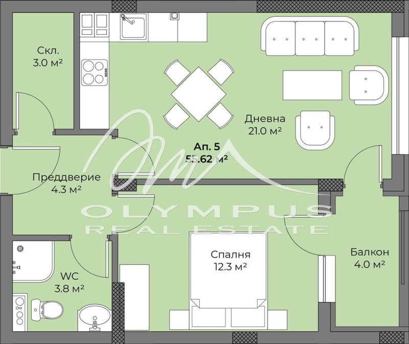 Продава  2-стаен град Пловдив , Беломорски , 66 кв.м | 40675003 - изображение [2]