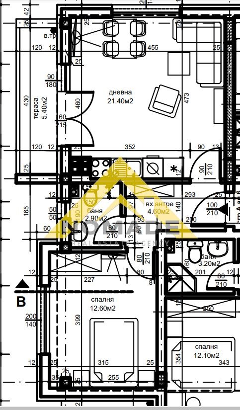 Продава  2-стаен град Пловдив , Христо Смирненски , 65 кв.м | 75610652 - изображение [6]