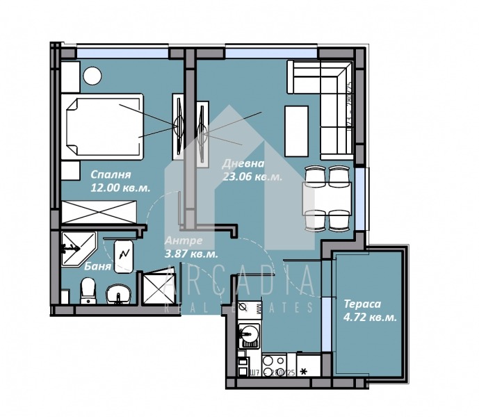 Продава 2-СТАЕН, гр. Пловдив, Христо Смирненски, снимка 2 - Апартаменти - 54023520