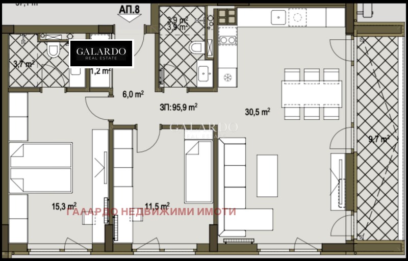 Продава 3-СТАЕН, гр. София, с. Бистрица, снимка 2 - Апартаменти - 52837532