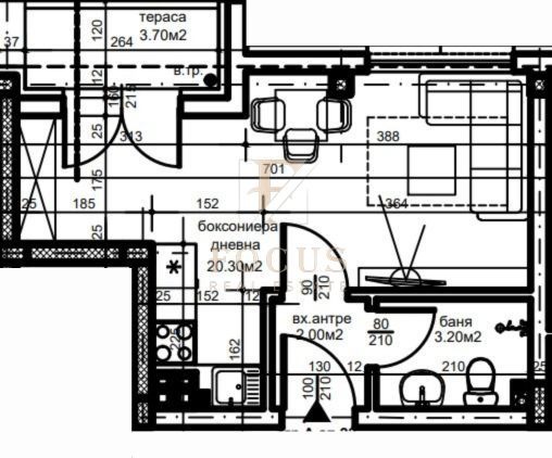 De vânzare  Studio Plovdiv , Hristo Smirnensci , 39 mp | 93161170 - imagine [4]
