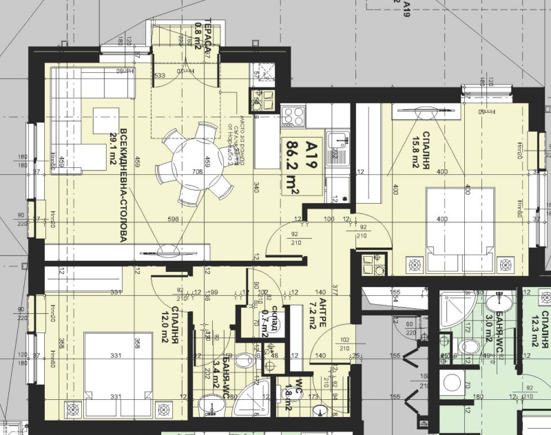 Продава 3-СТАЕН, гр. София, Малинова долина, снимка 3 - Апартаменти - 53122220