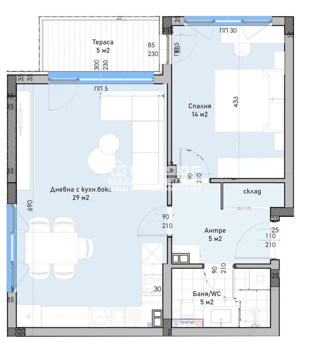 Продава 2-СТАЕН, гр. Пловдив, Остромила, снимка 2 - Апартаменти - 55004877