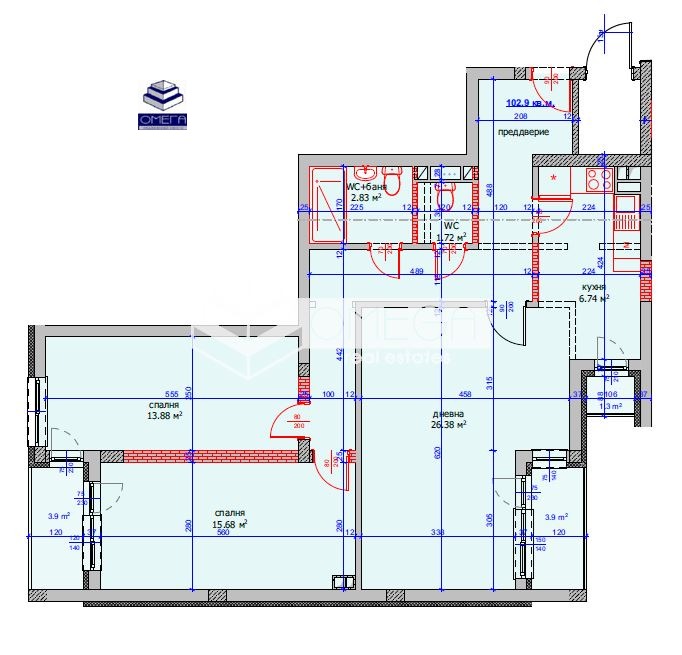 Продава 3-СТАЕН, гр. Бургас, Лазур