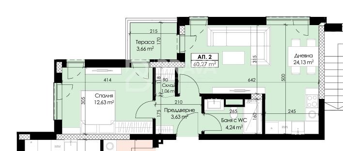 Продава 2-СТАЕН, гр. Пловдив, Отдих и култура, снимка 2 - Апартаменти - 52987392