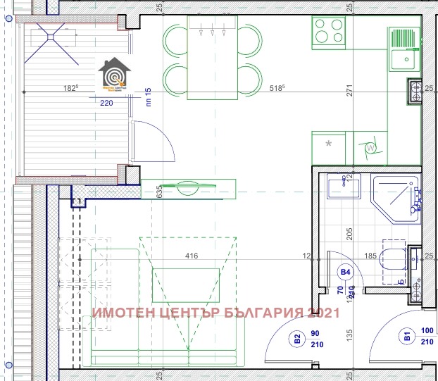 Продава 2-СТАЕН, гр. София, Малинова долина, снимка 2 - Апартаменти - 53111358