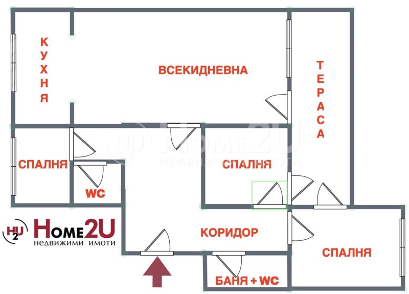 Продается  2 спальни София , Люлин 1 , 115 кв.м | 54947642 - изображение [6]