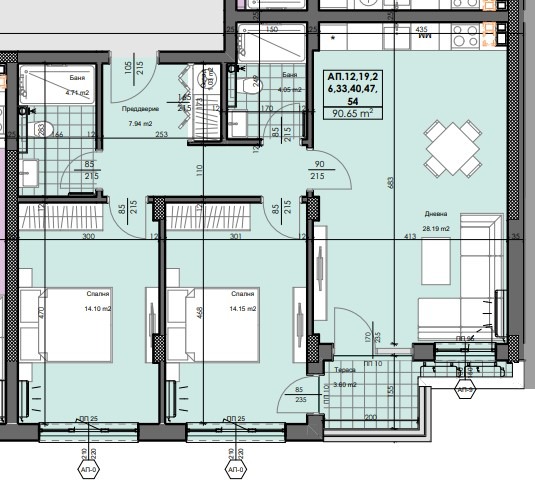 À vendre  2 chambres Plovdiv , Ostromila , 108 m² | 13642107