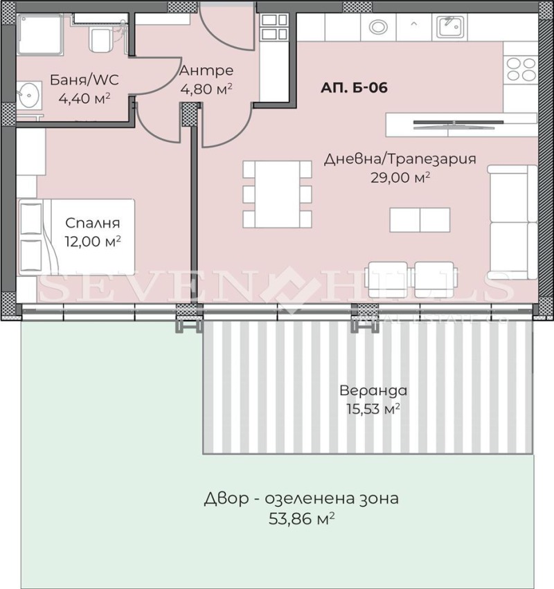 Продаја  1 спаваћа соба Пловдив , Христо Смирненски , 126 м2 | 35637427 - слика [3]