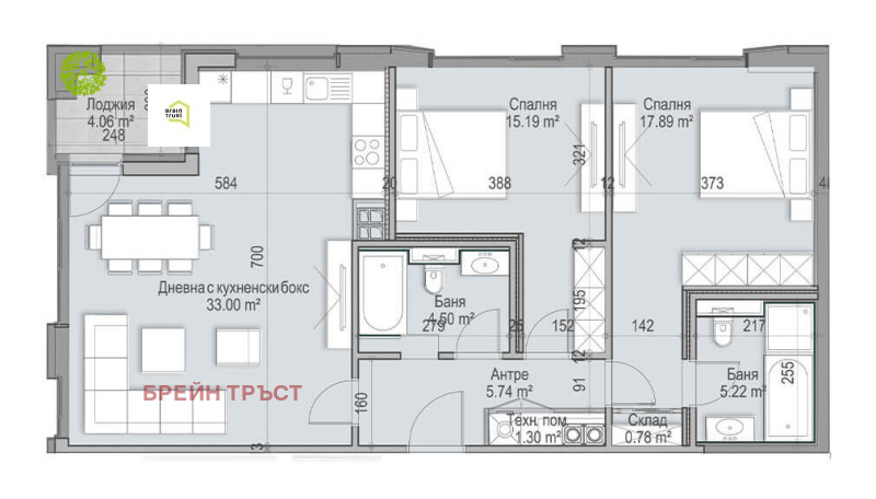 Te koop  2 slaapkamers Sofia , Krastova vada , 123 m² | 42990256 - afbeelding [4]