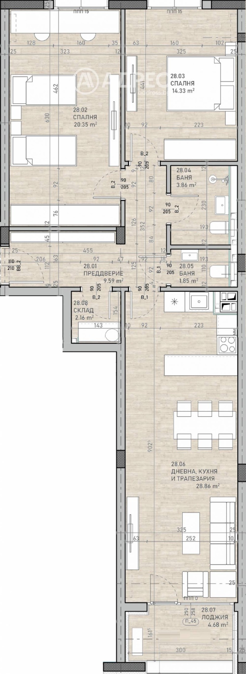 Продава 3-СТАЕН, гр. София, Сухата река, снимка 1 - Aпартаменти - 49051792