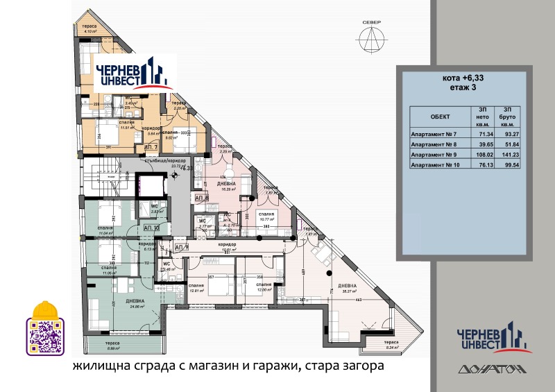 Продава  3-стаен град Стара Загора , Три чучура - център , 93 кв.м | 78557864 - изображение [2]