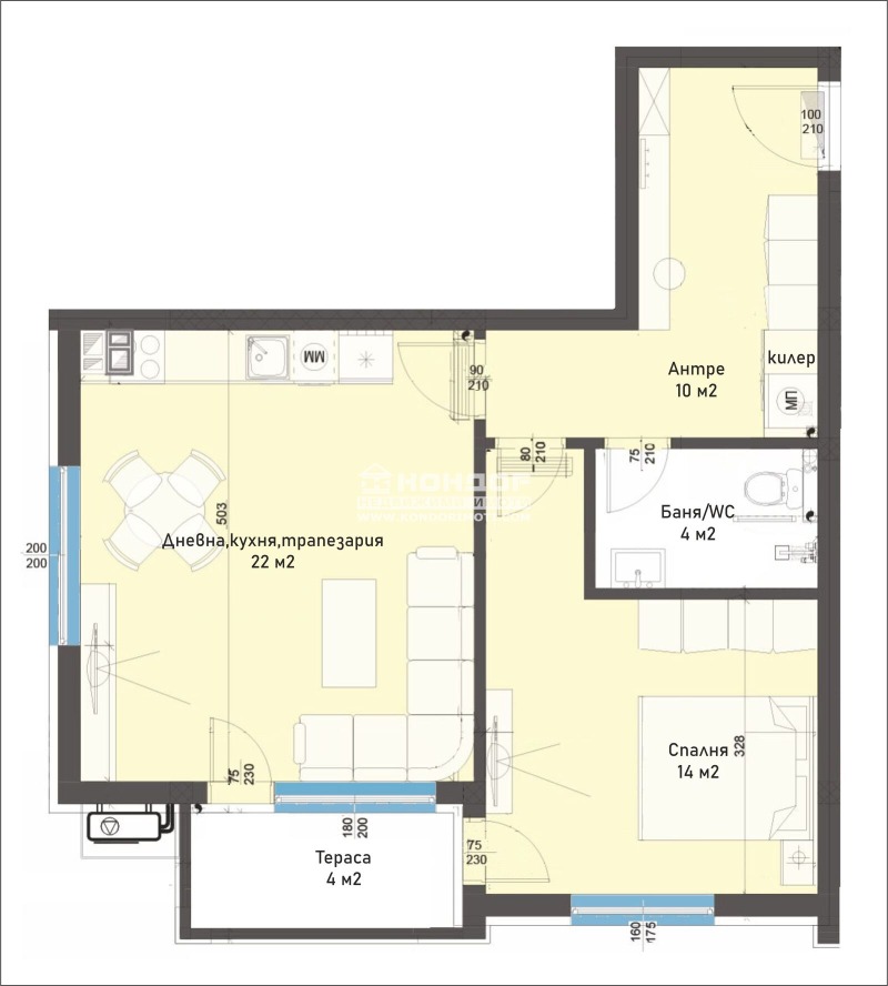 En venta  1 dormitorio Plovdiv , Karshiyaka , 74 metros cuadrados | 88358641 - imagen [2]